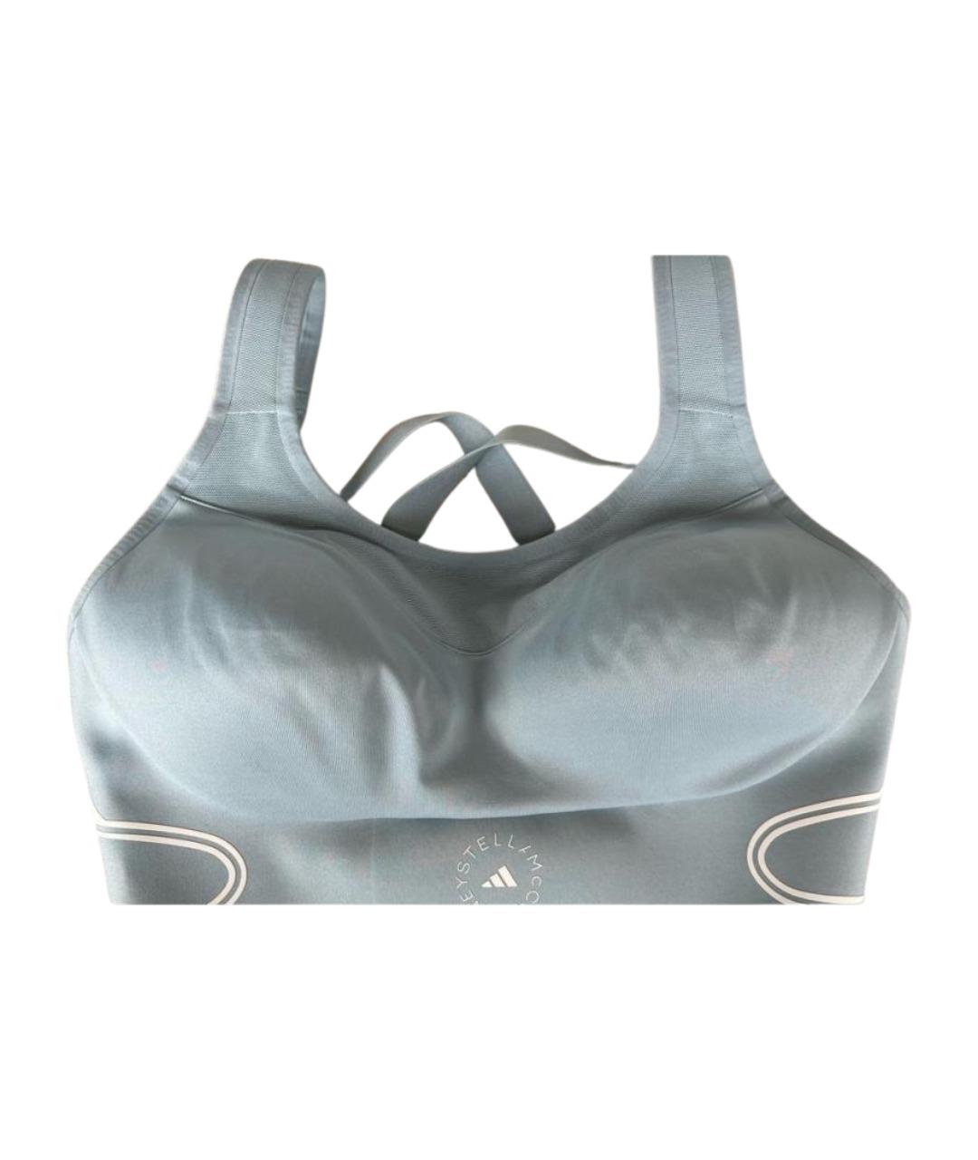 ADIDAS BY STELLA MCCARTNEY Голубая полиэстеровая майка, фото 1