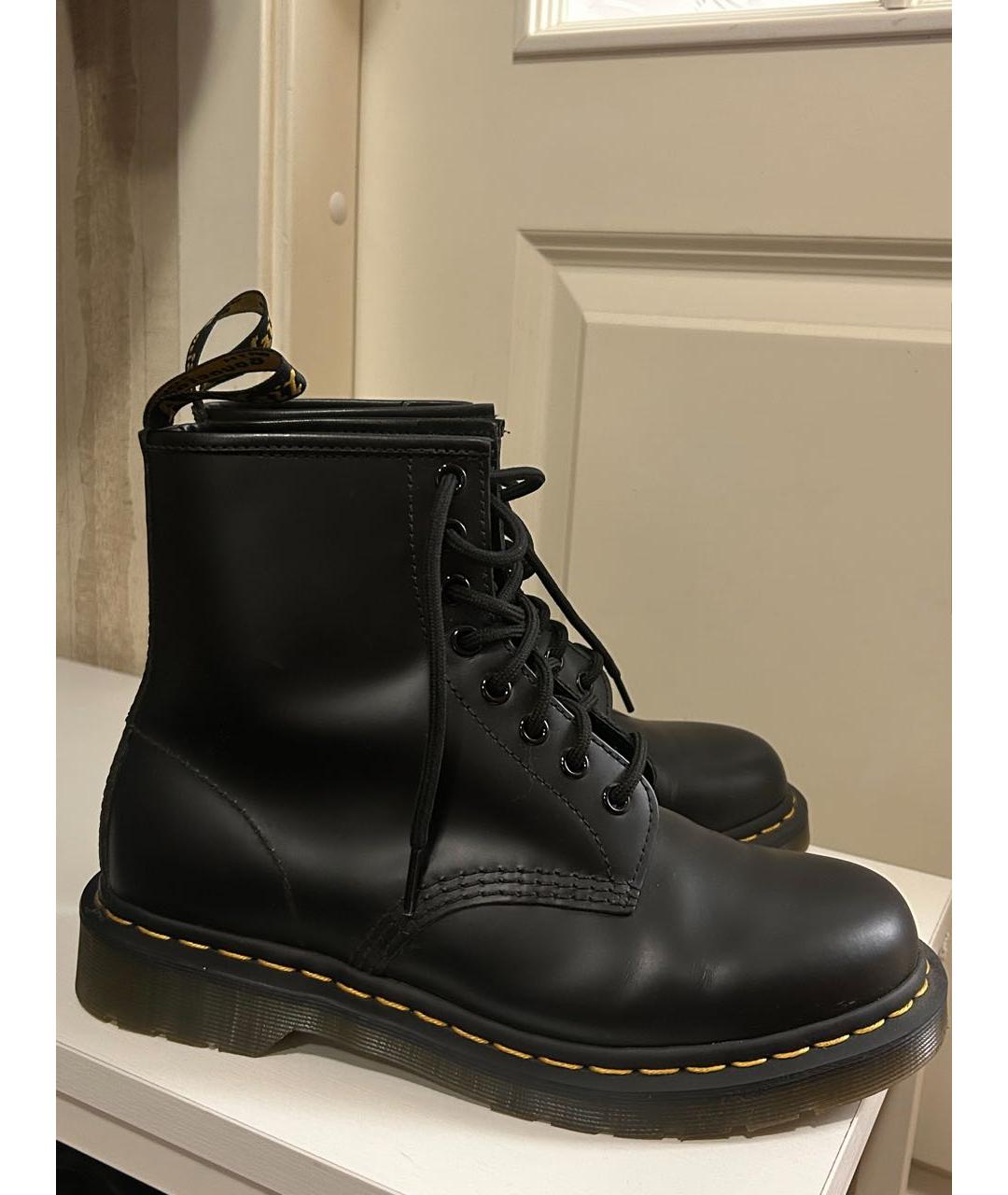 DR. MARTENS Черные кожаные ботинки, фото 2