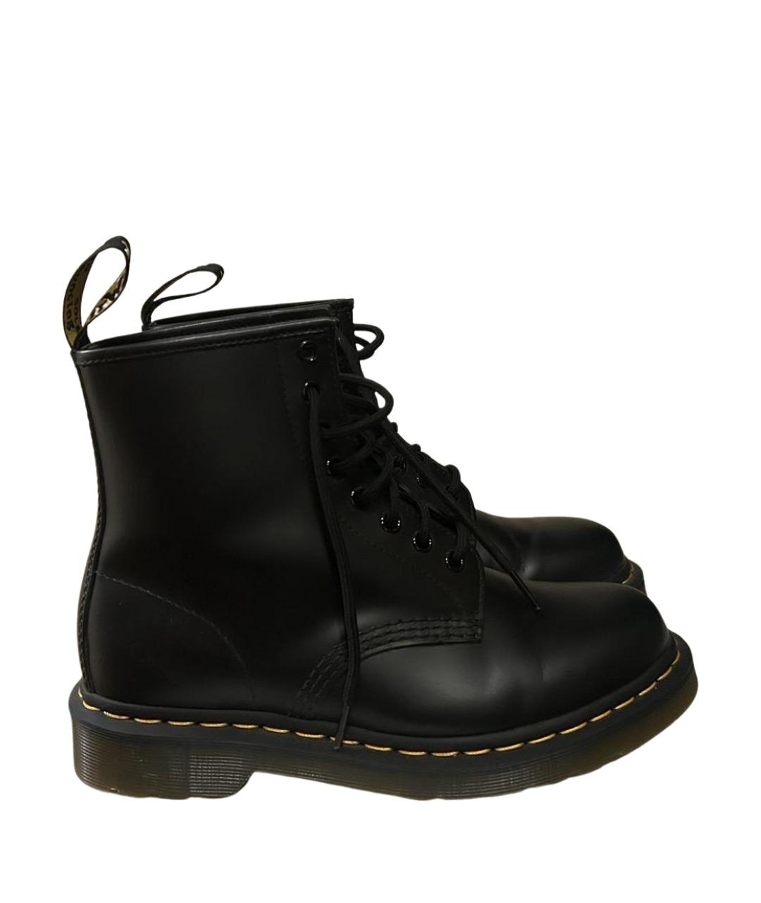 DR. MARTENS Черные кожаные ботинки, фото 1