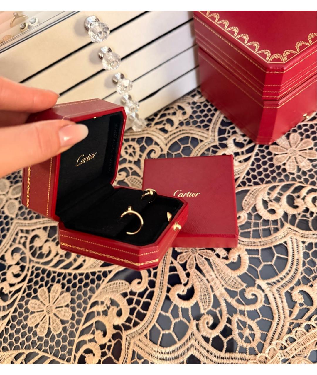 CARTIER Золотые серьги из желтого золота, фото 6