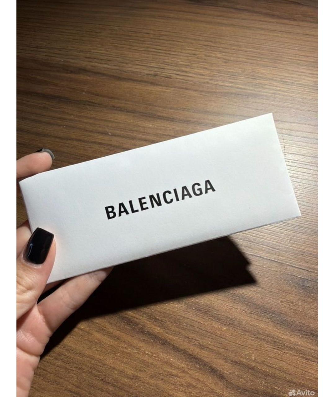 BALENCIAGA Черные металлические солнцезащитные очки, фото 4