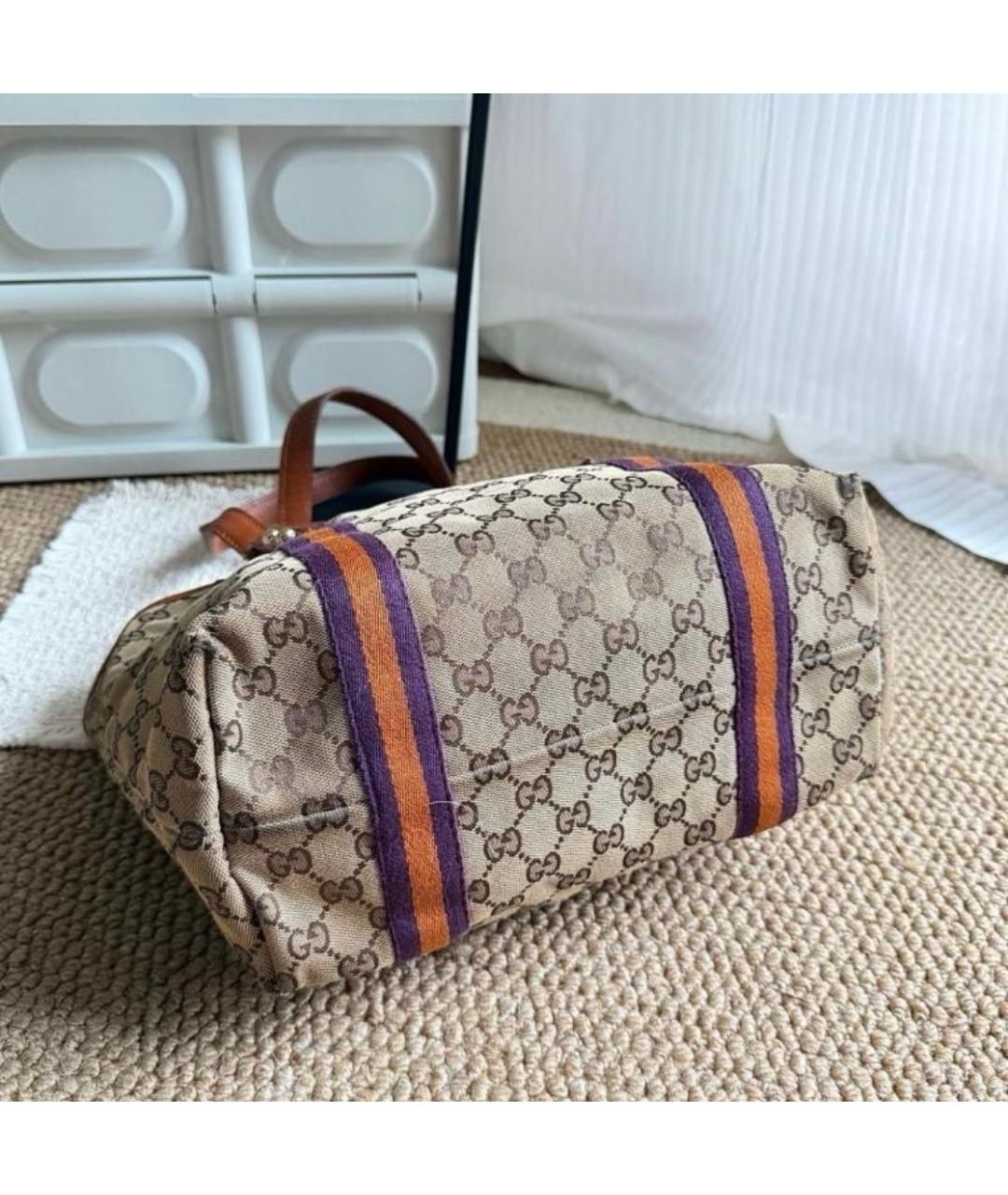 GUCCI Коричневая сумка тоут, фото 3