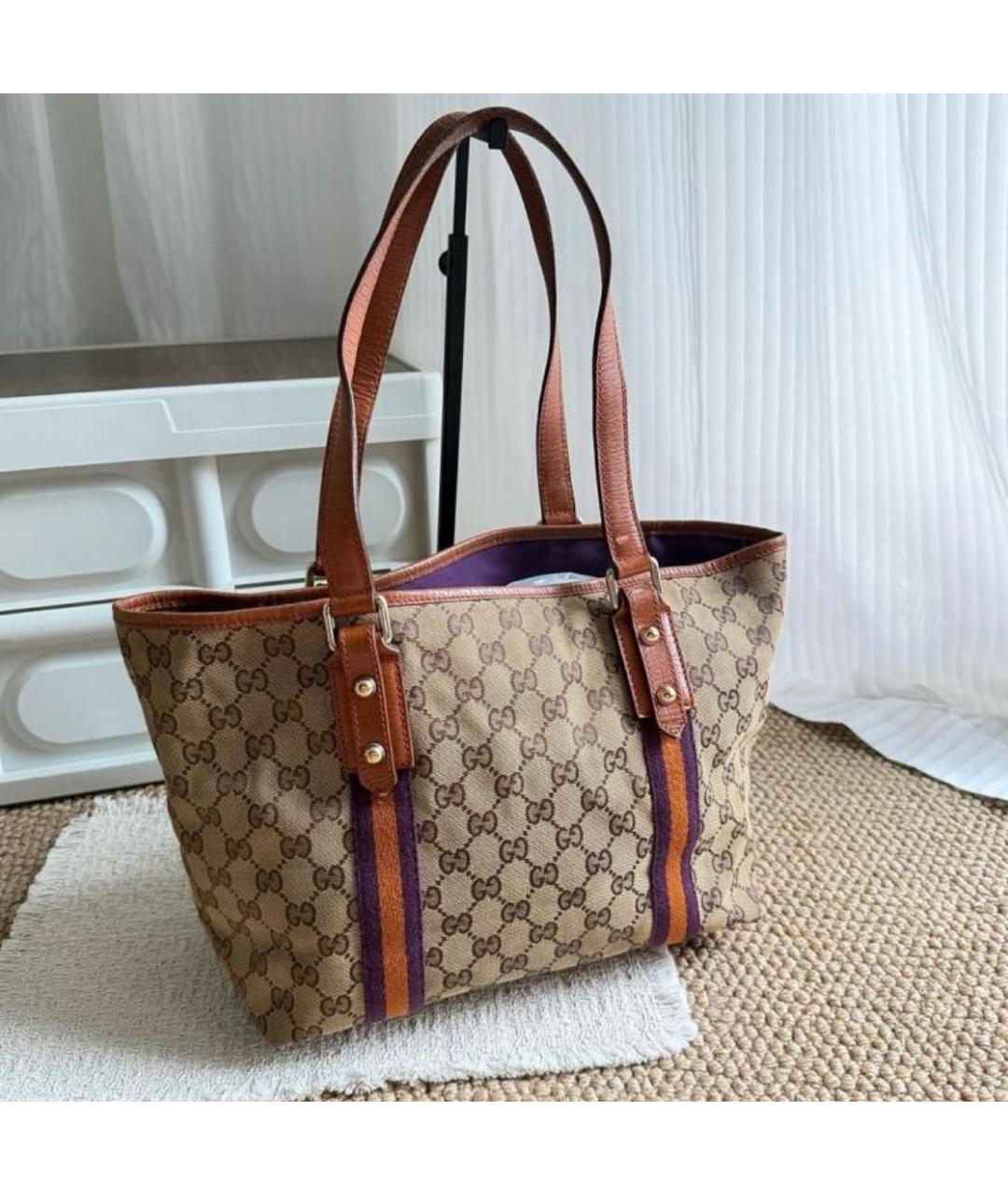 GUCCI Коричневая сумка тоут, фото 2