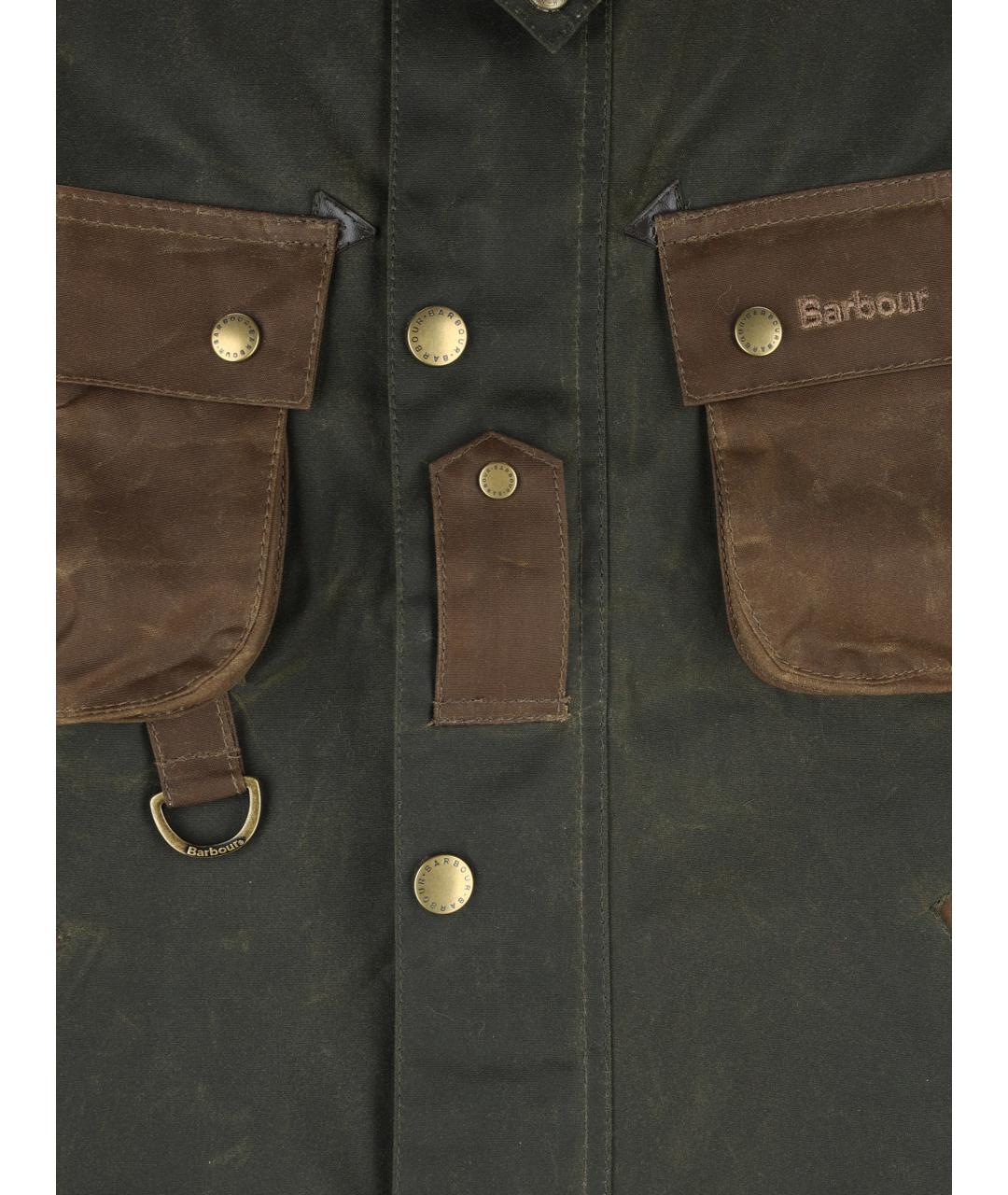 BARBOUR Зеленая хлопковая куртка, фото 3
