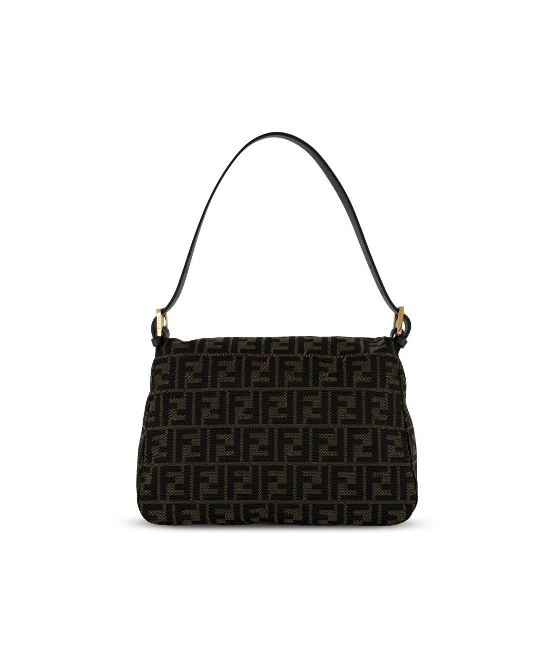 FENDI Коричневая тканевая сумка через плечо, фото 2