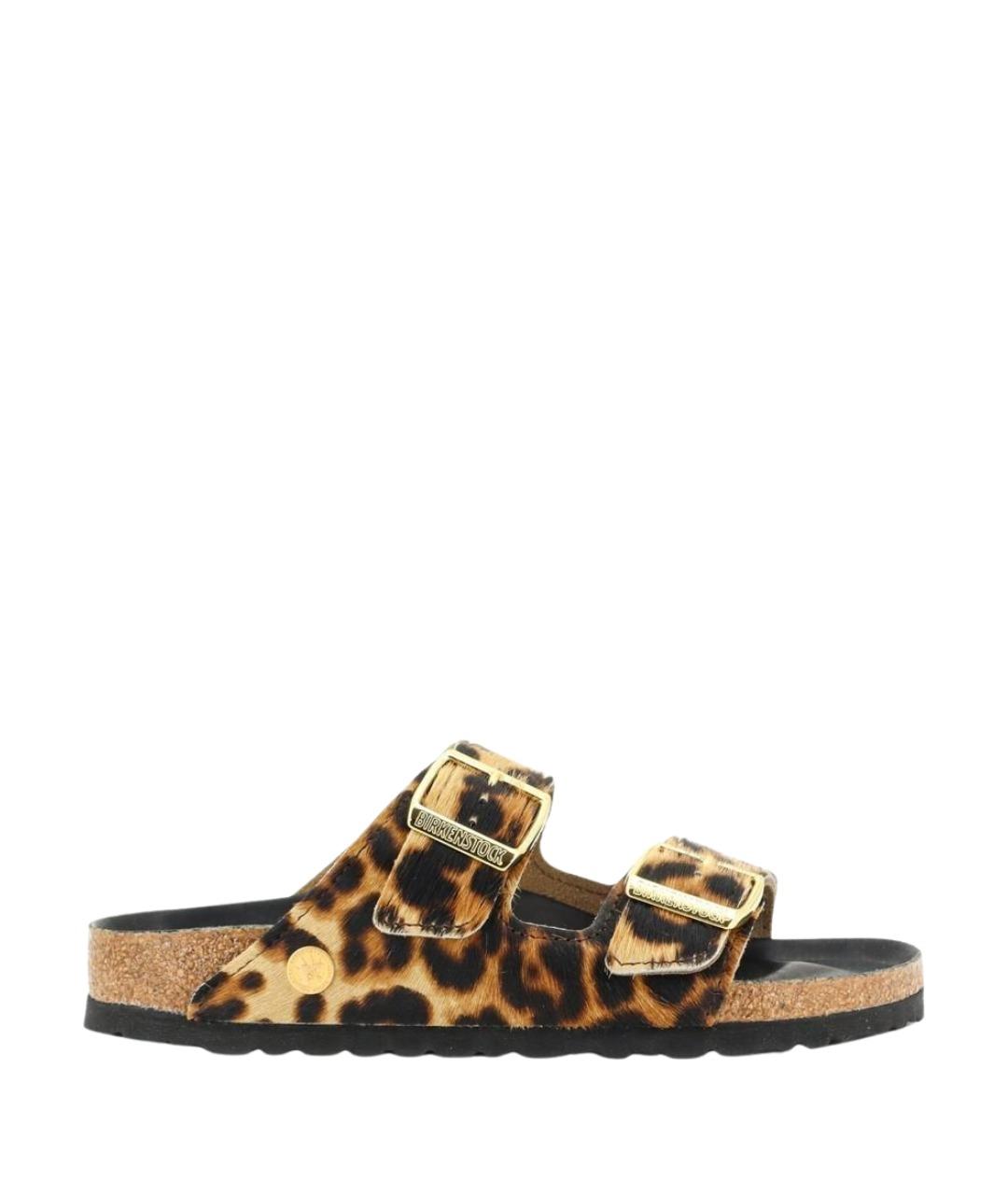 BIRKENSTOCK Мульти кожаные шлепанцы, фото 1
