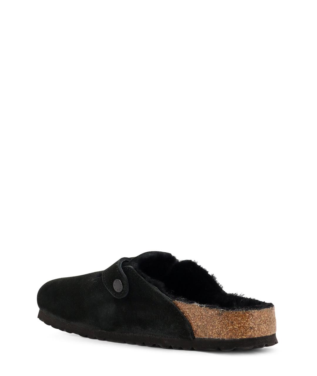 BIRKENSTOCK Черные замшевые сабо, фото 3