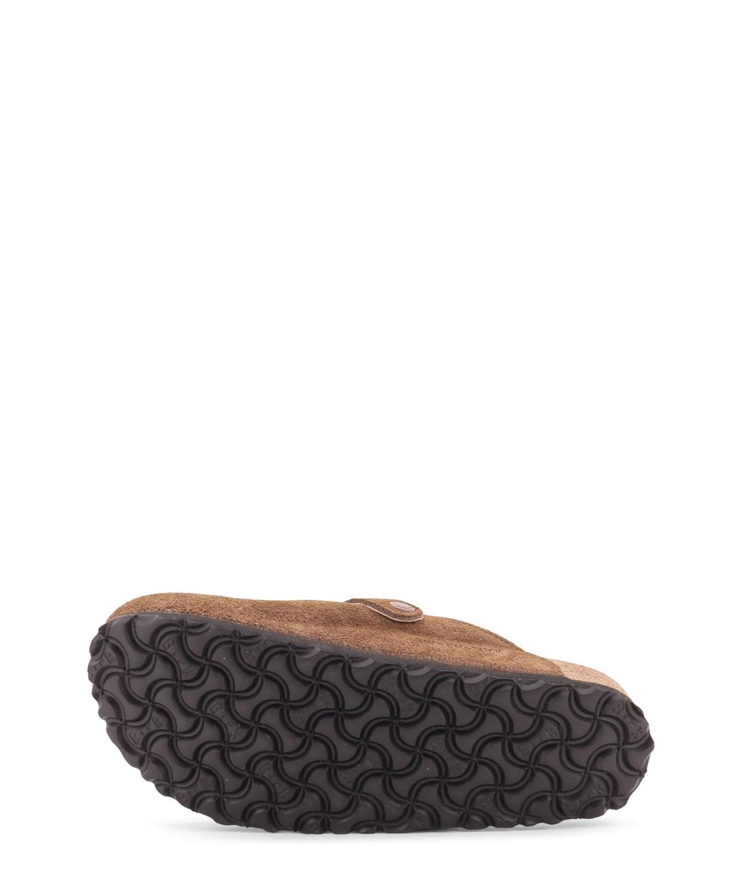 BIRKENSTOCK Коричневые замшевые сабо, фото 4