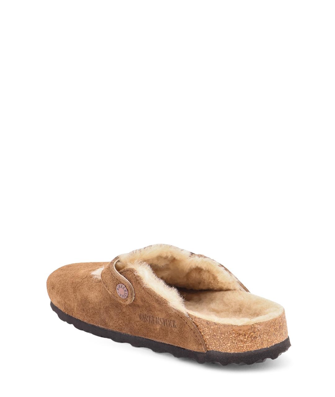 BIRKENSTOCK Коричневые замшевые сабо, фото 3
