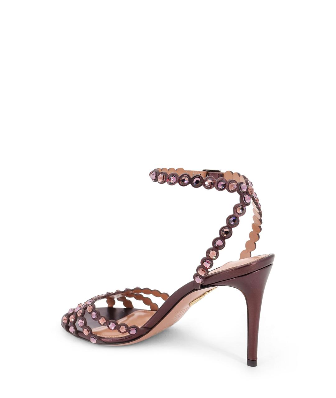 AQUAZZURA Коричневые босоножки, фото 3