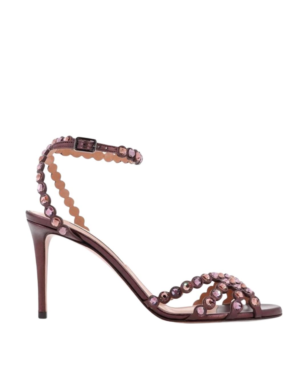 AQUAZZURA Коричневые босоножки, фото 1