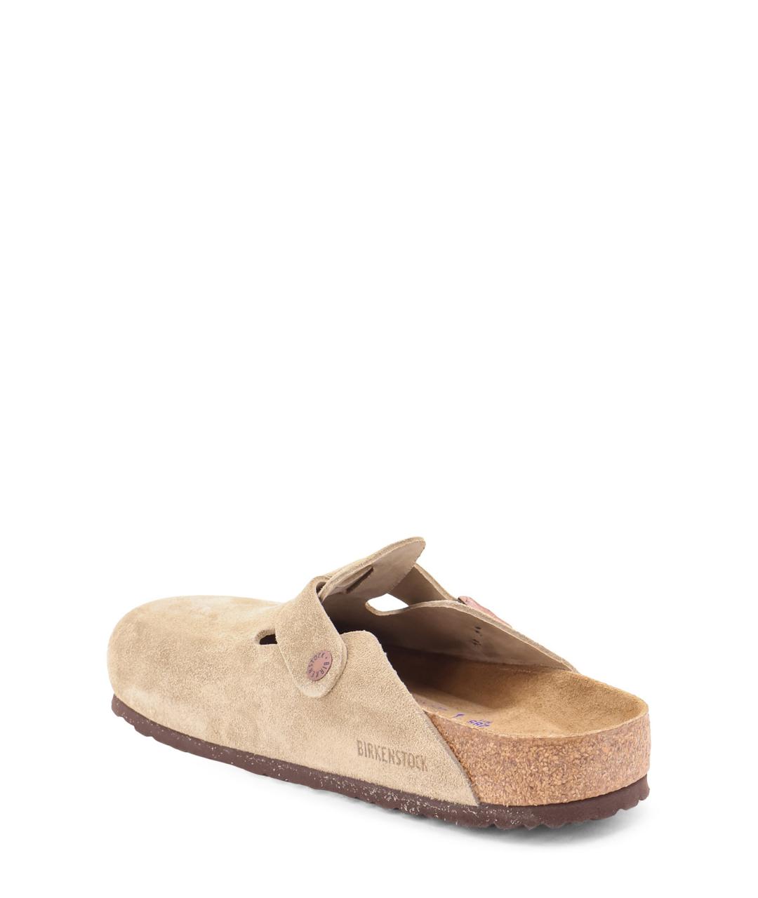 BIRKENSTOCK Бежевые замшевые сабо, фото 3