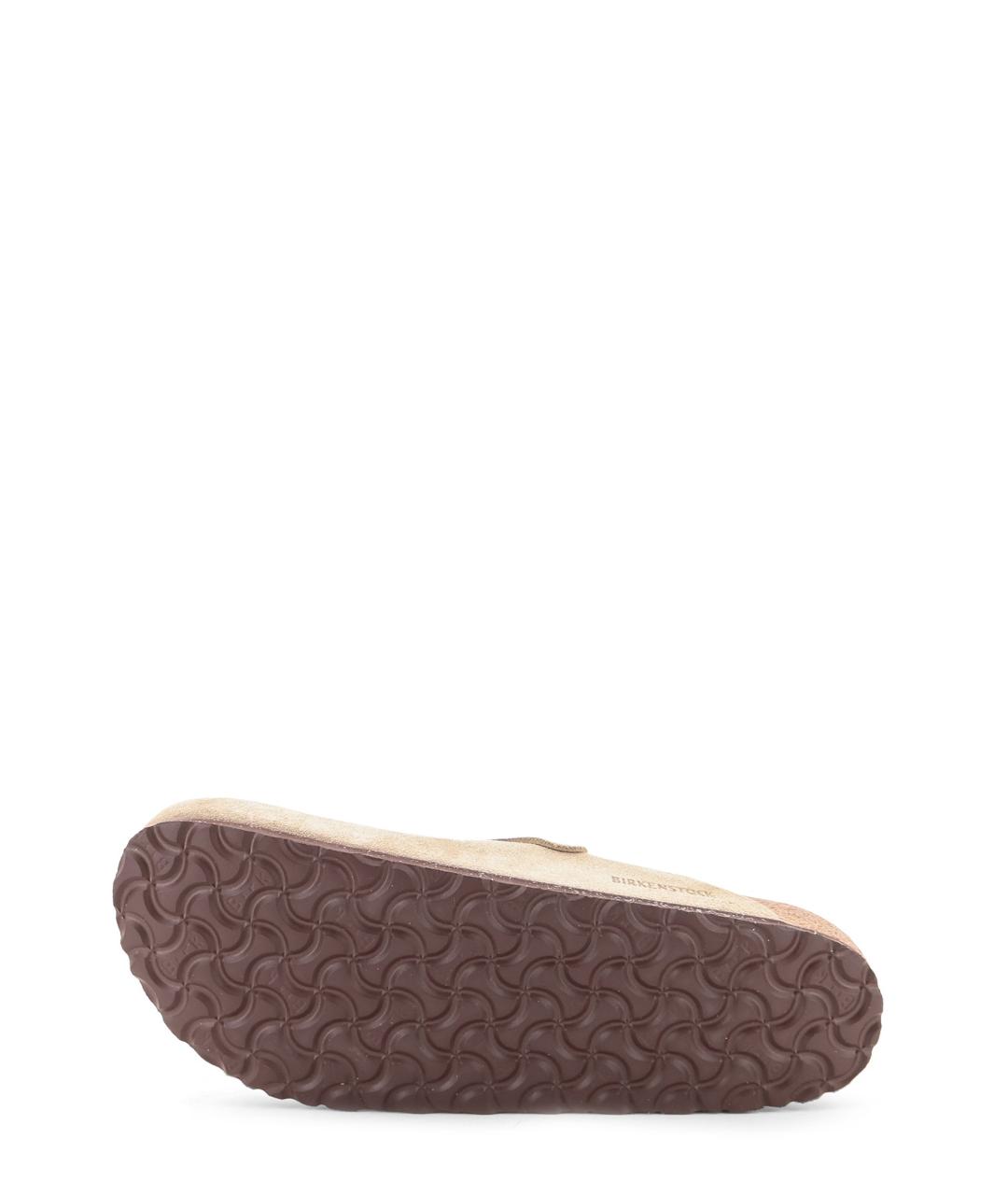 BIRKENSTOCK Бежевые замшевые сабо, фото 4