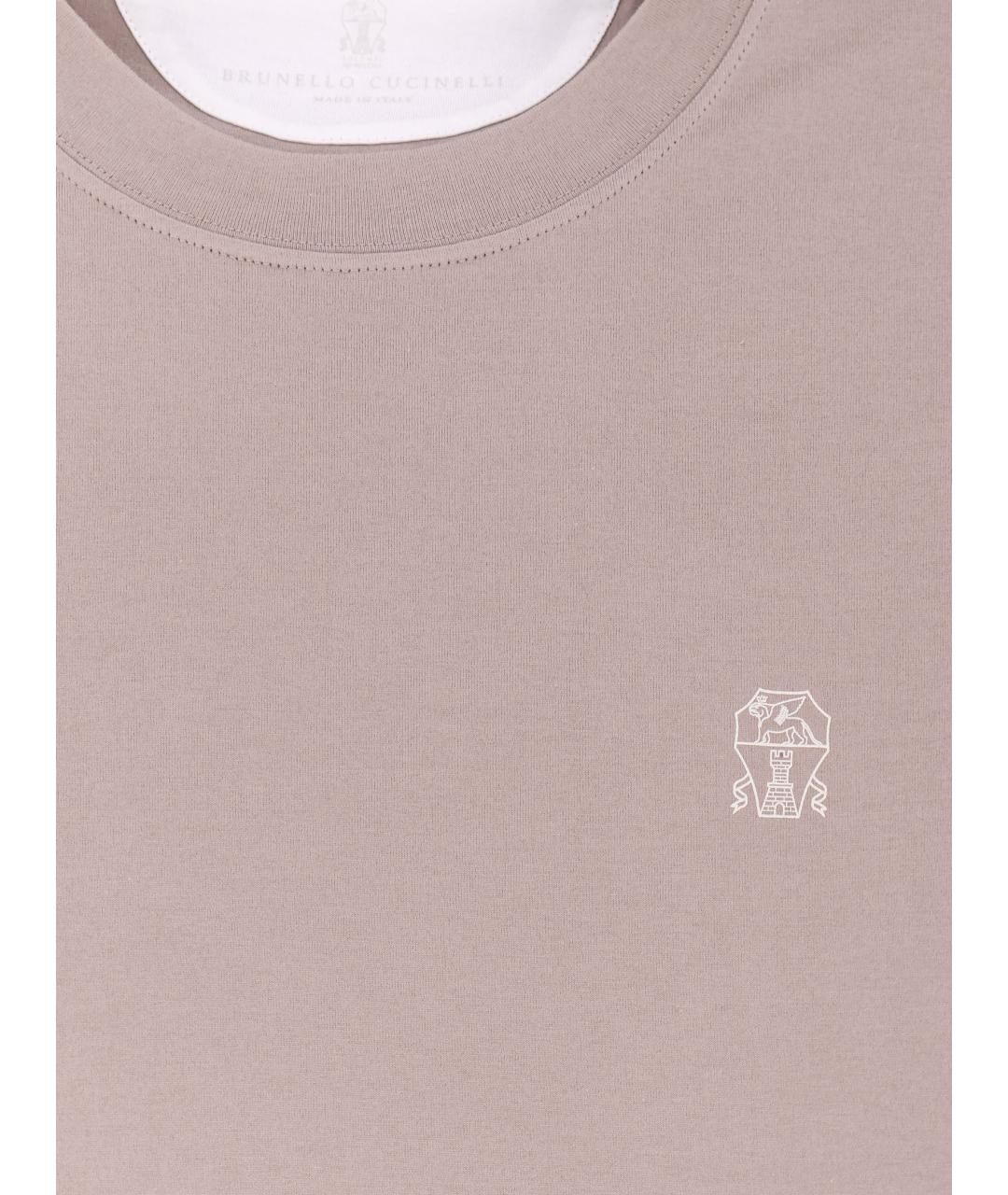 BRUNELLO CUCINELLI Хлопковая футболка, фото 3