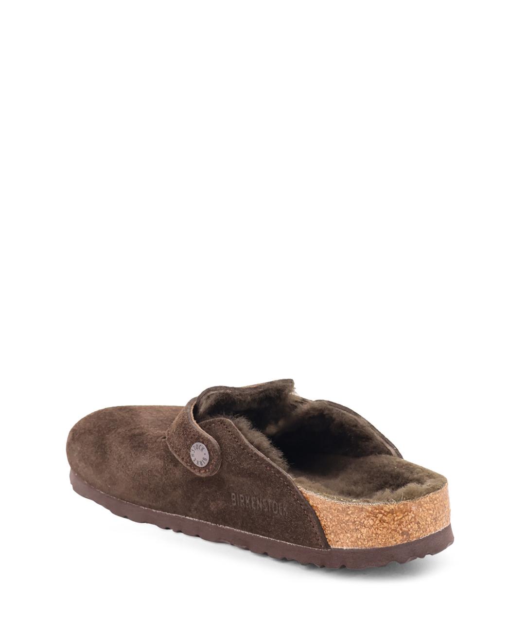 BIRKENSTOCK Коричневые замшевые сабо, фото 3