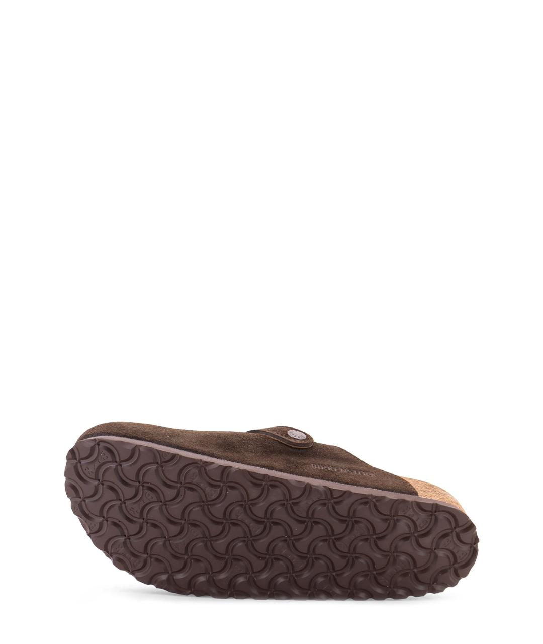 BIRKENSTOCK Коричневые замшевые сабо, фото 4