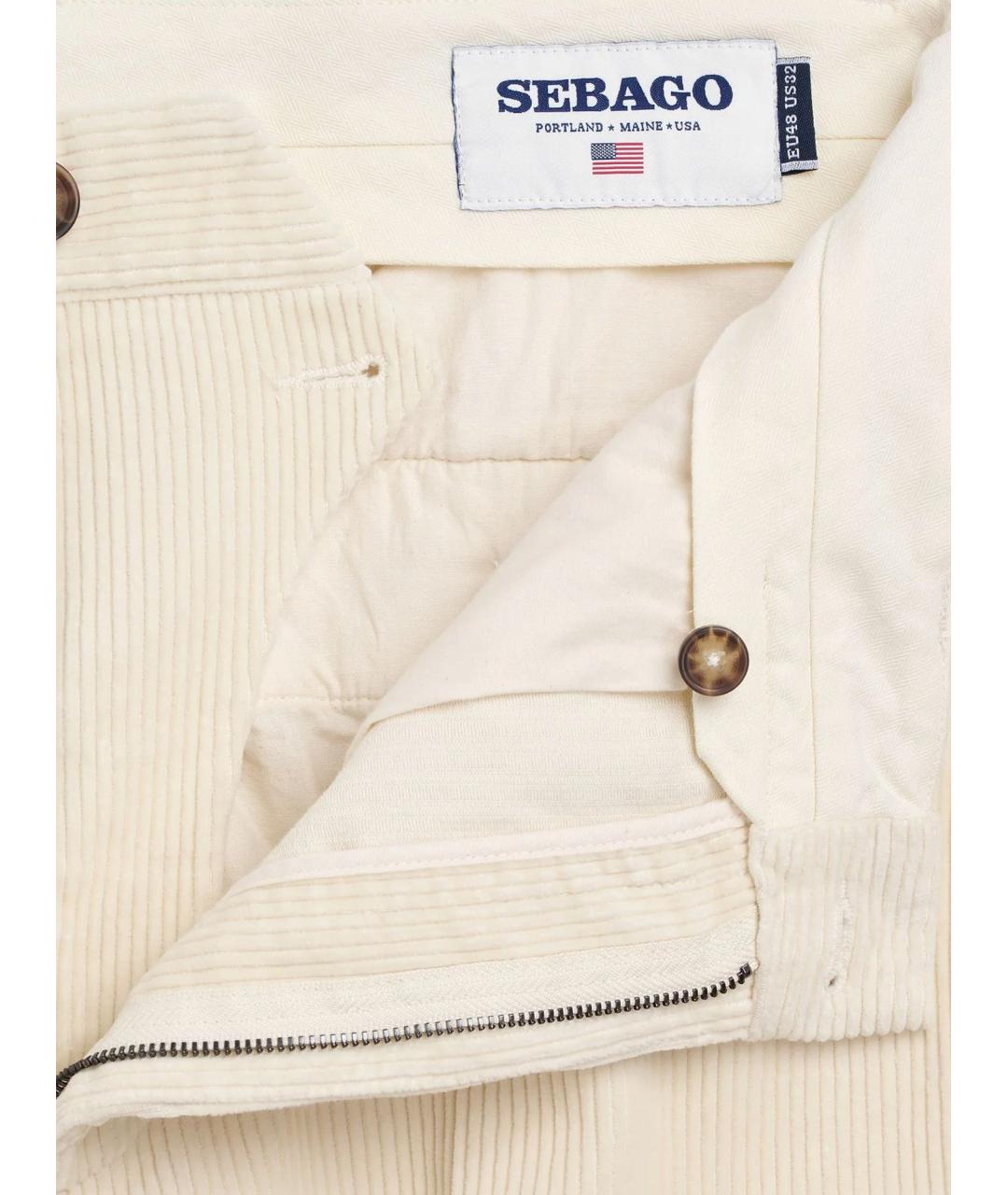 SEBAGO Белые хлопковые повседневные брюки, фото 3