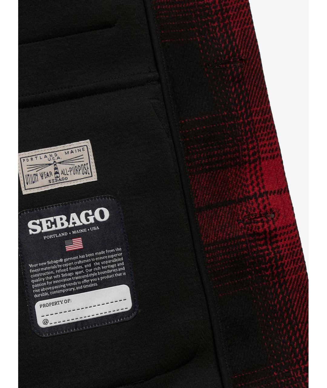 SEBAGO Красная шерстяная кэжуал рубашка, фото 3