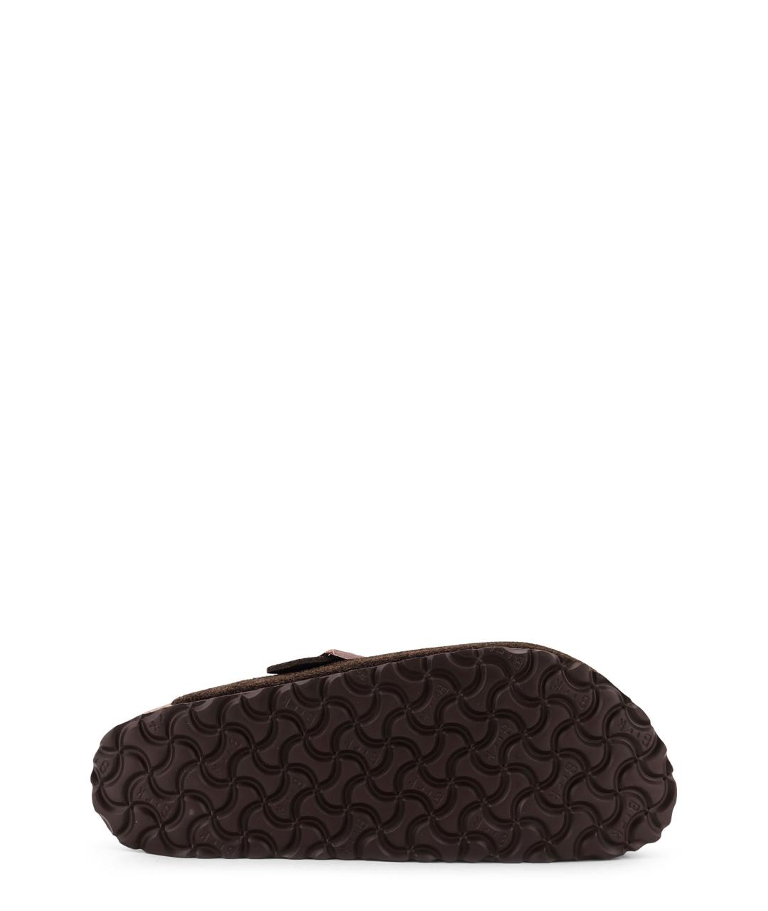 BIRKENSTOCK Коричневые замшевые сабо, фото 4
