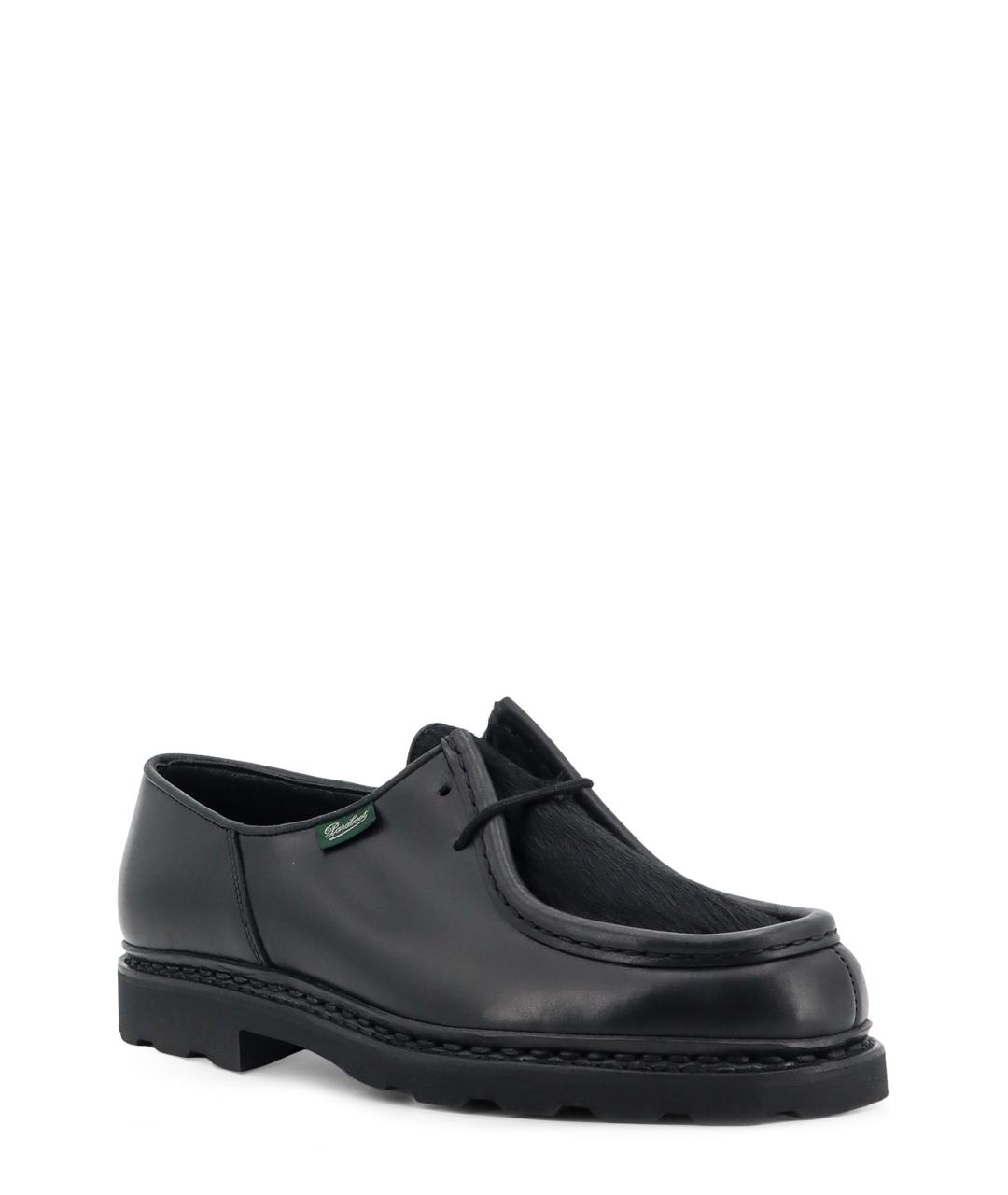 PARABOOT Черные кожаные низкие ботинки, фото 2