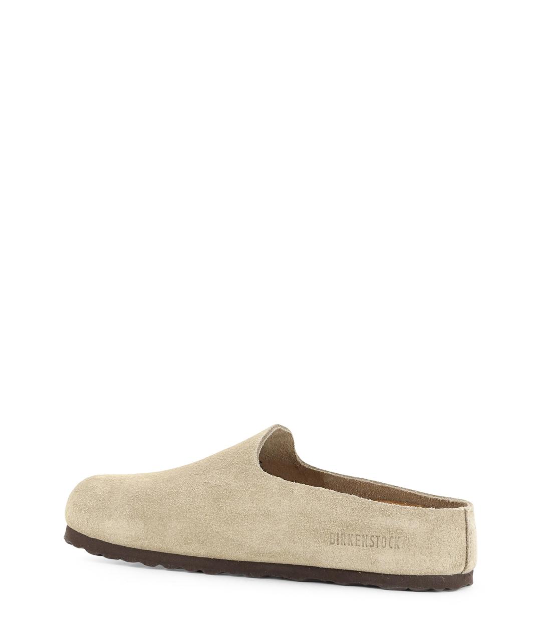 BIRKENSTOCK Бежевые замшевые сабо, фото 3