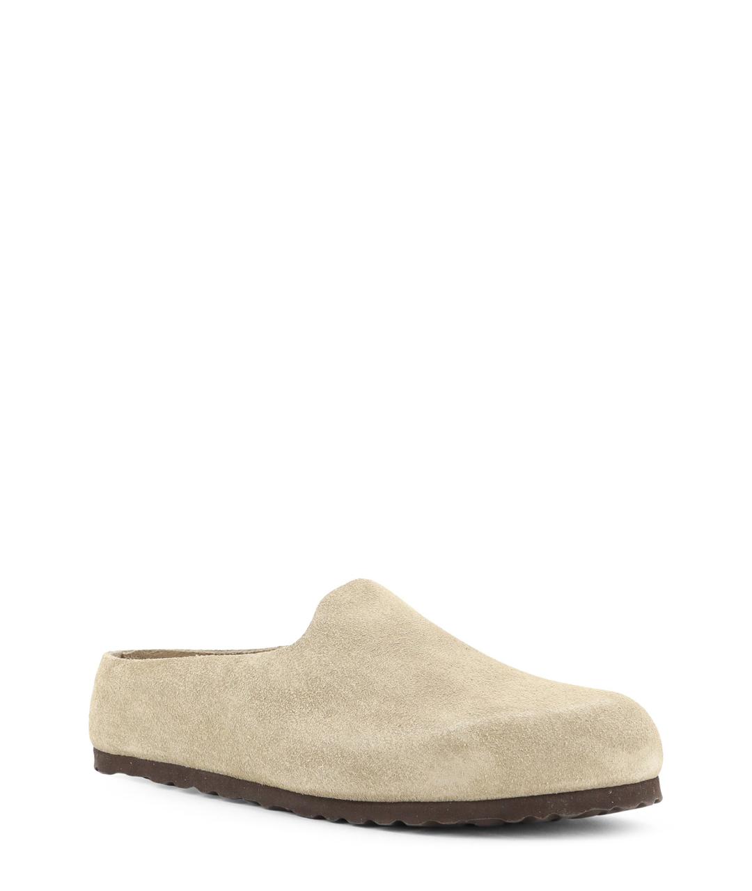 BIRKENSTOCK Бежевые замшевые сабо, фото 2