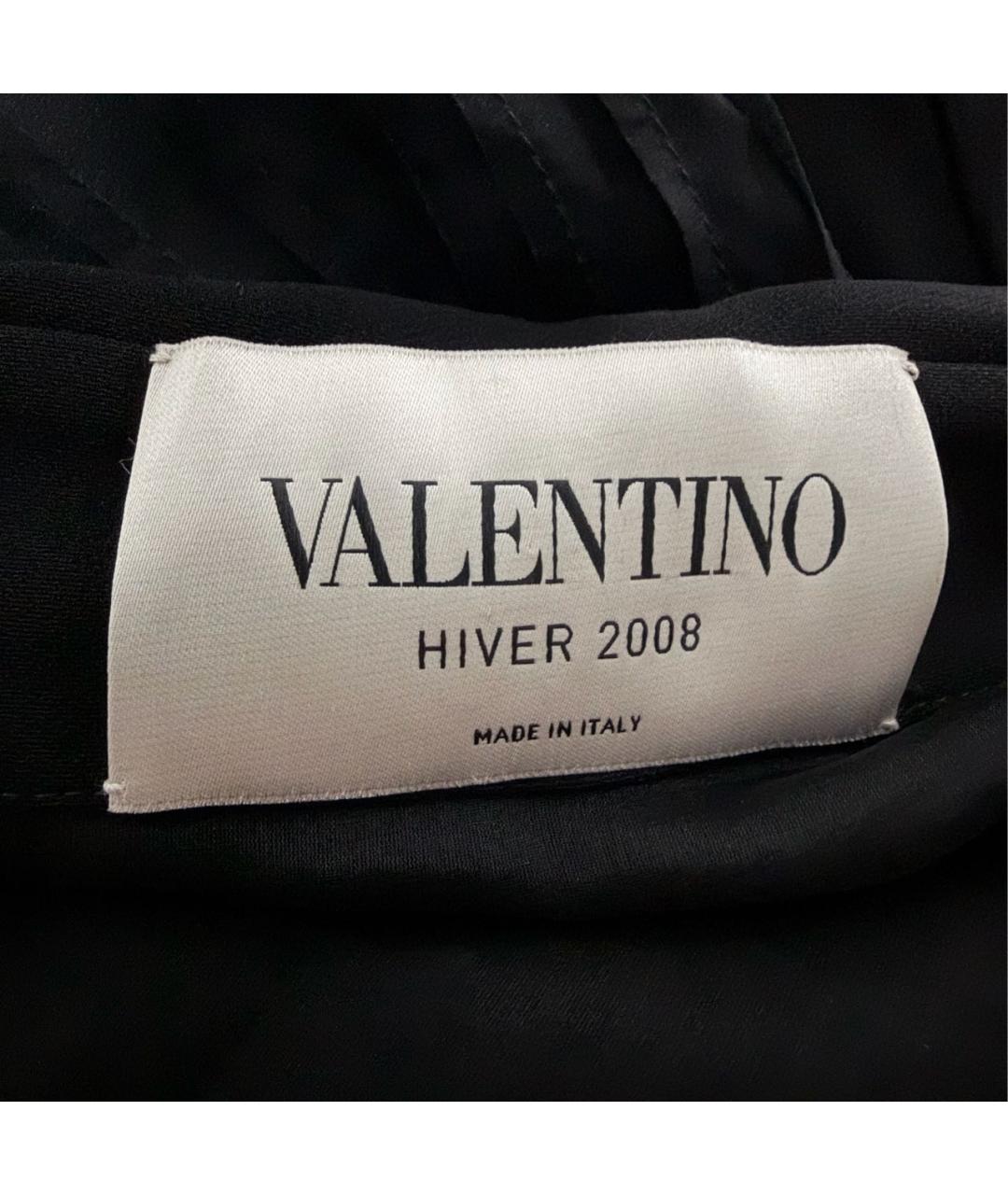 VALENTINO Черное шелковое вечернее платье, фото 3