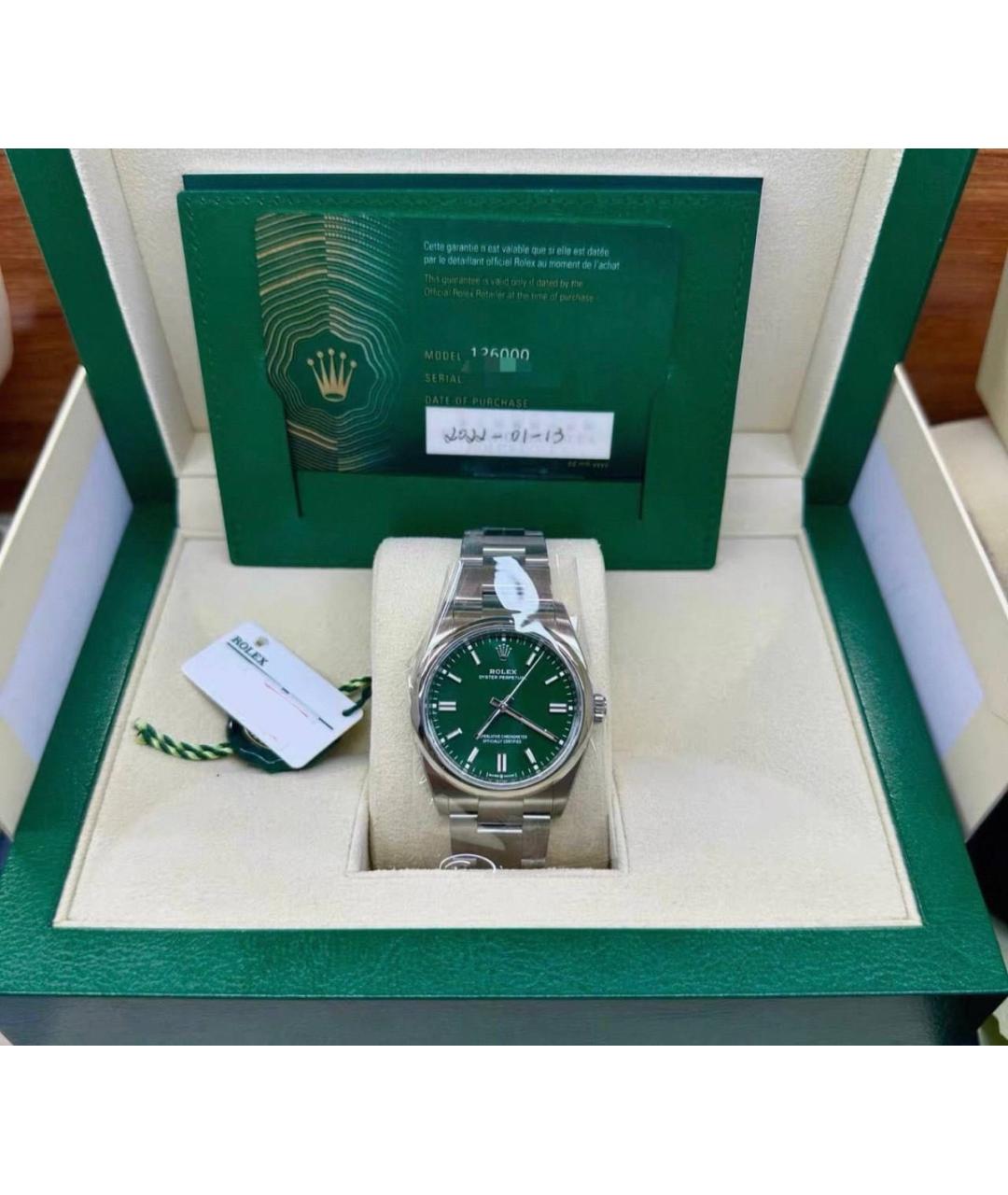 ROLEX Зеленые часы, фото 2