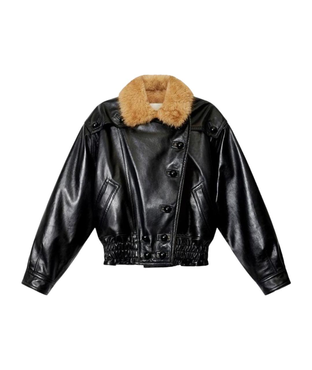 ISABEL MARANT Черная кожаная куртка, фото 1