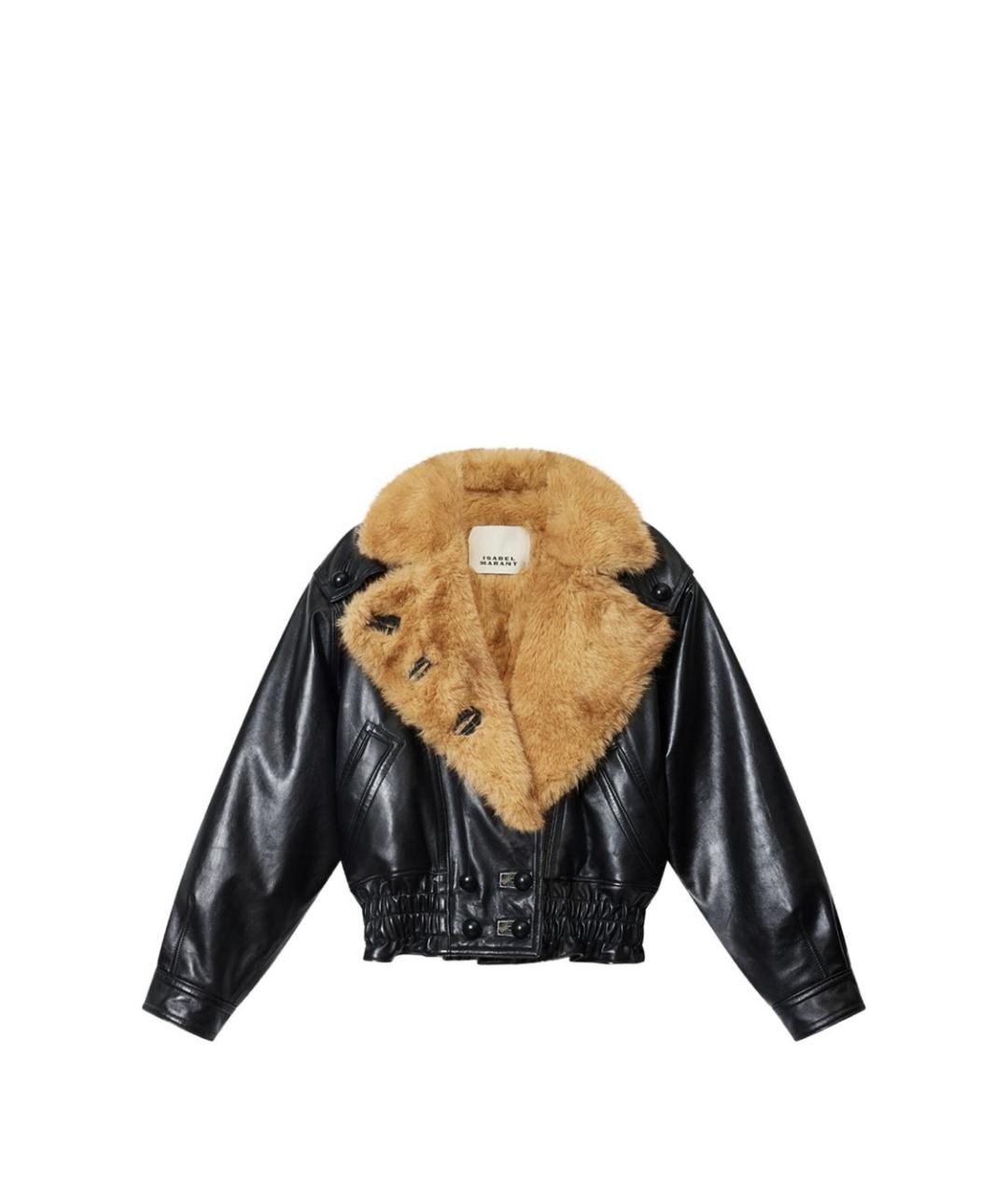 ISABEL MARANT Черная кожаная куртка, фото 4