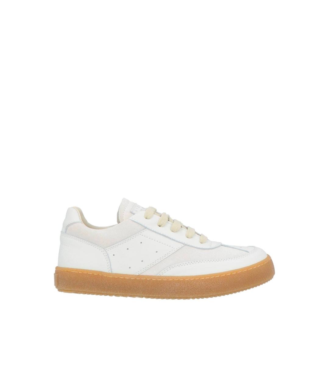MM6 MAISON MARGIELA Белые кожаные кеды, фото 9