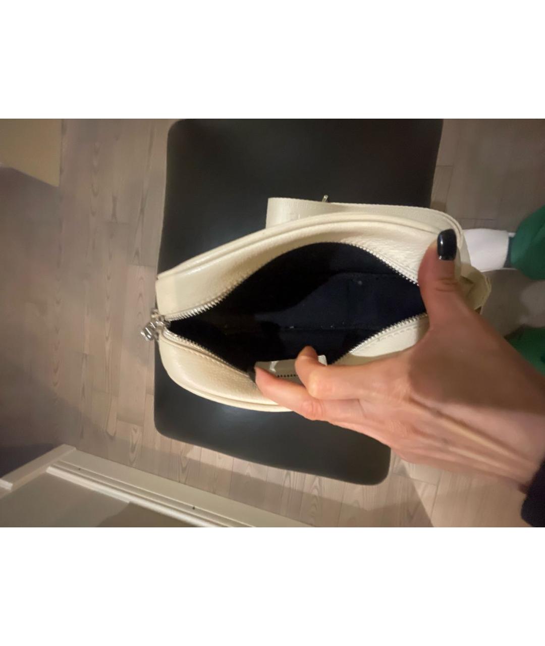 ZADIG & VOLTAIRE Бежевая кожаная сумка через плечо, фото 4