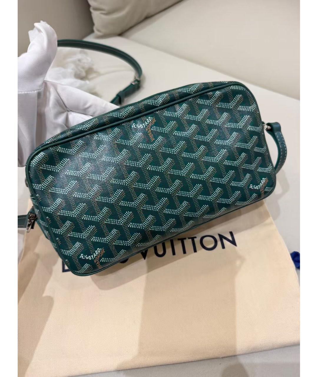 GOYARD Зеленая барсетка, фото 3