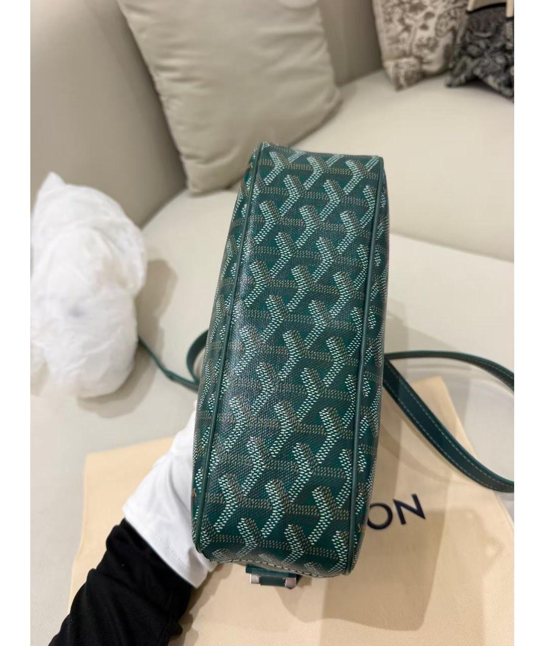 GOYARD Зеленая барсетка, фото 5