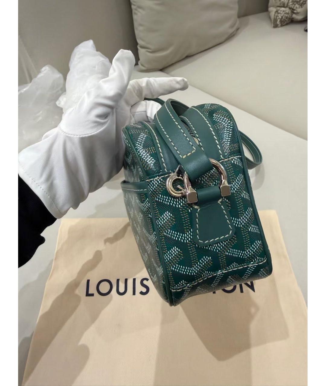 GOYARD Зеленая барсетка, фото 4