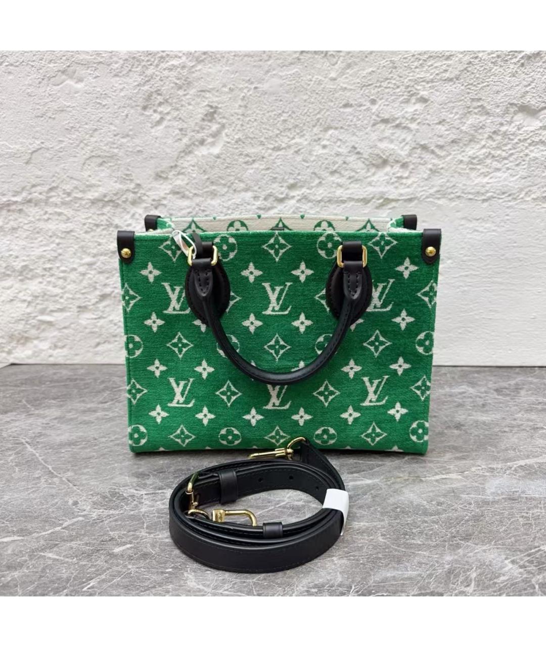 LOUIS VUITTON Зеленая сумка с короткими ручками, фото 7
