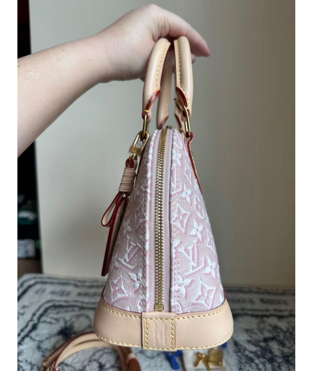 LOUIS VUITTON Розовая сумка с короткими ручками, фото 3