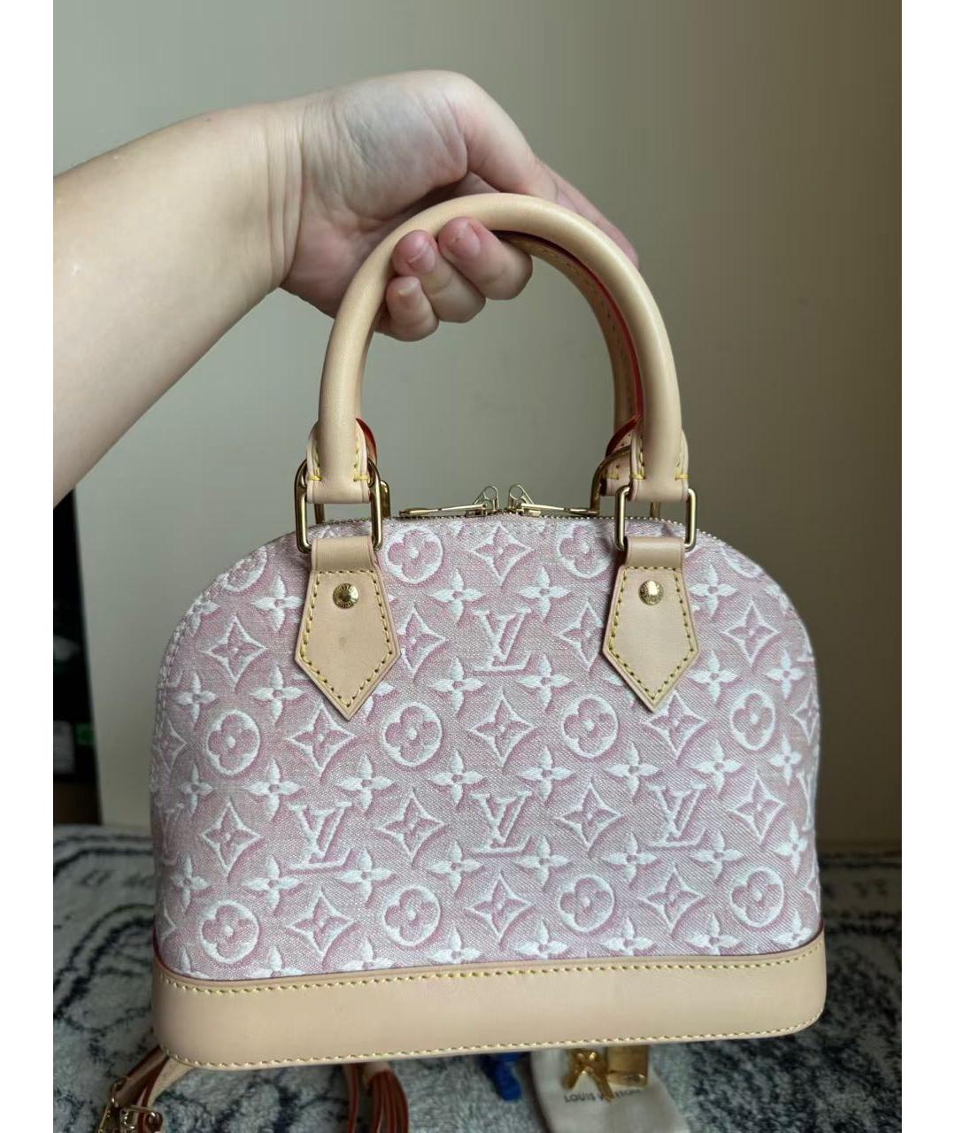 LOUIS VUITTON Розовая сумка с короткими ручками, фото 5
