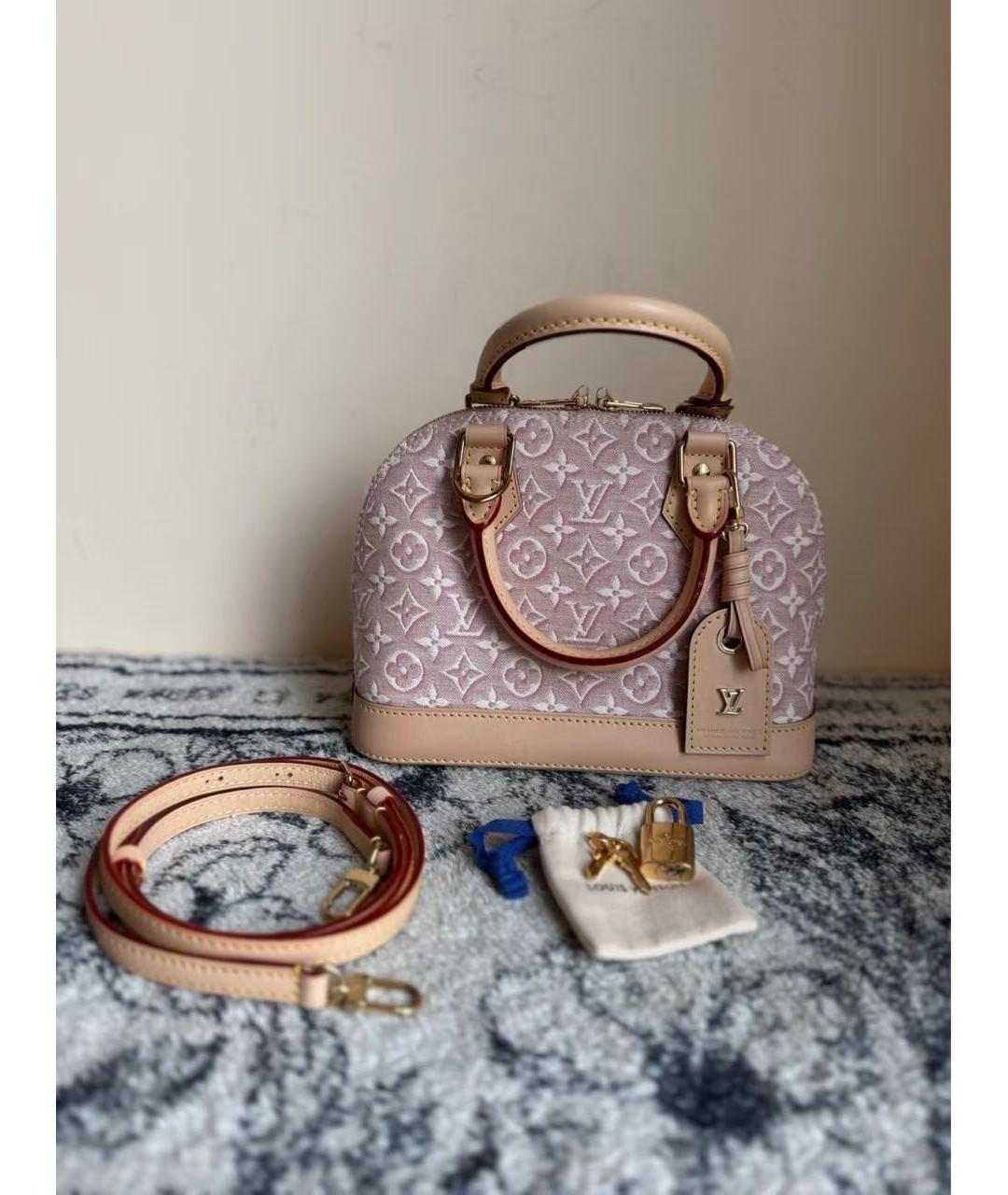 LOUIS VUITTON Розовая сумка с короткими ручками, фото 9