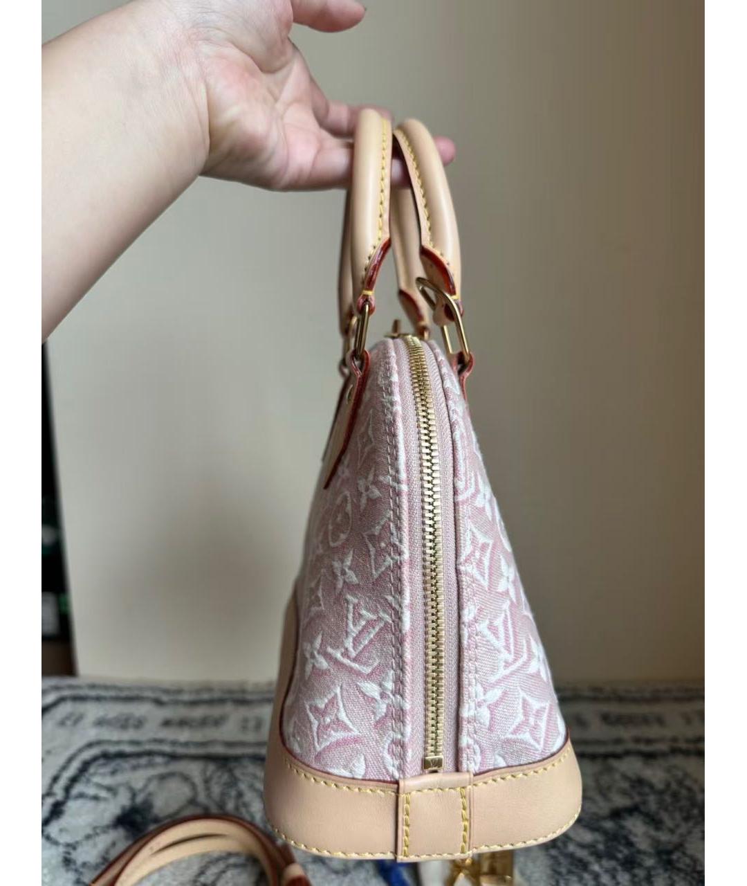 LOUIS VUITTON Розовая сумка с короткими ручками, фото 4
