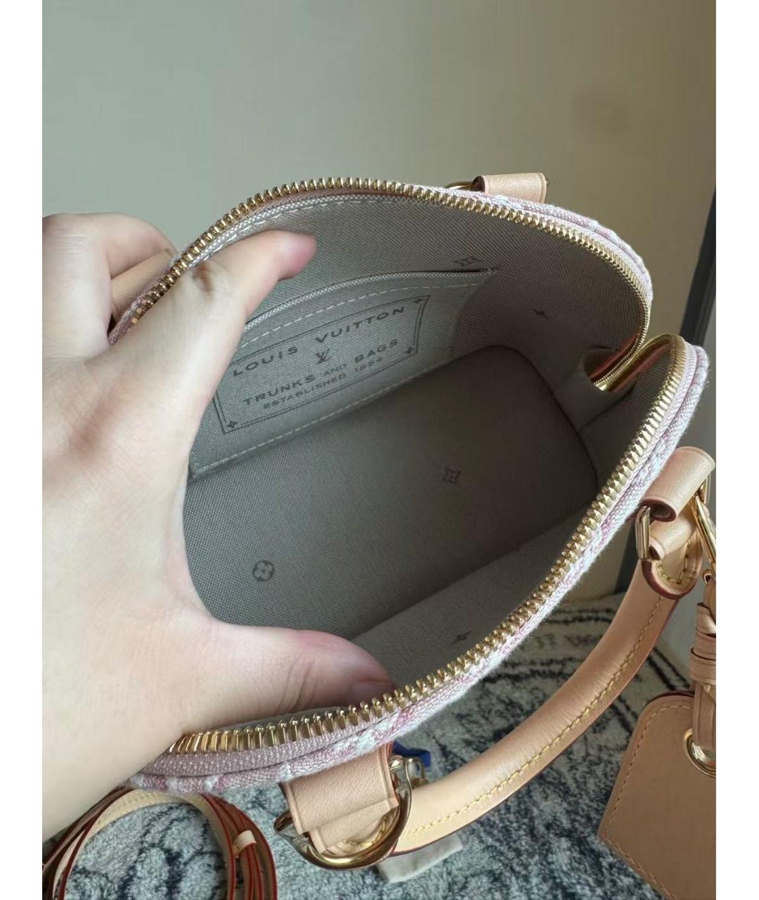 LOUIS VUITTON Розовая сумка с короткими ручками, фото 8