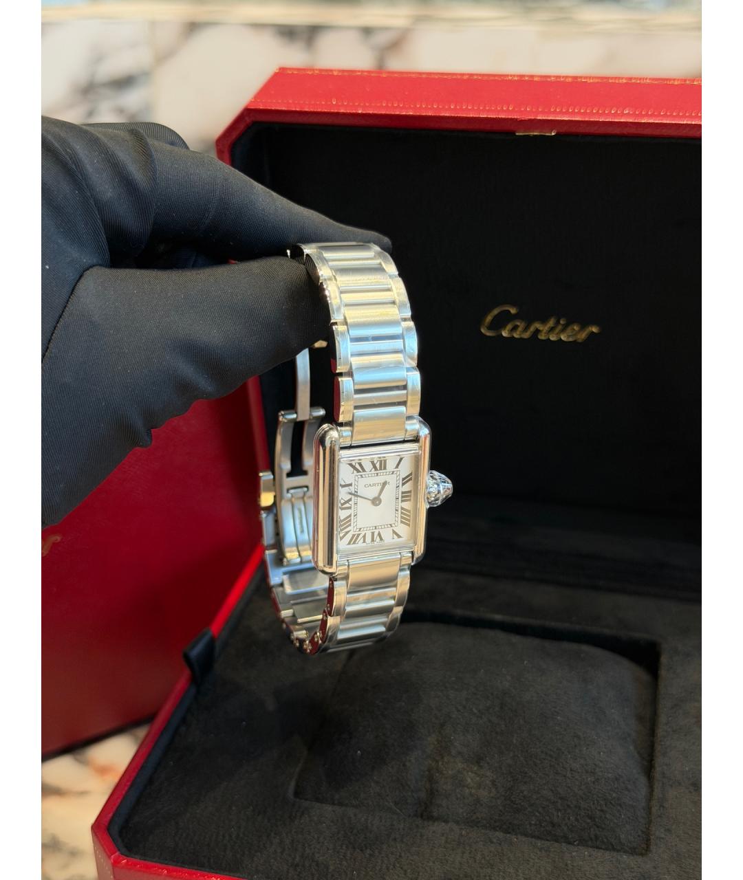 CARTIER Серебряные металлические часы, фото 4