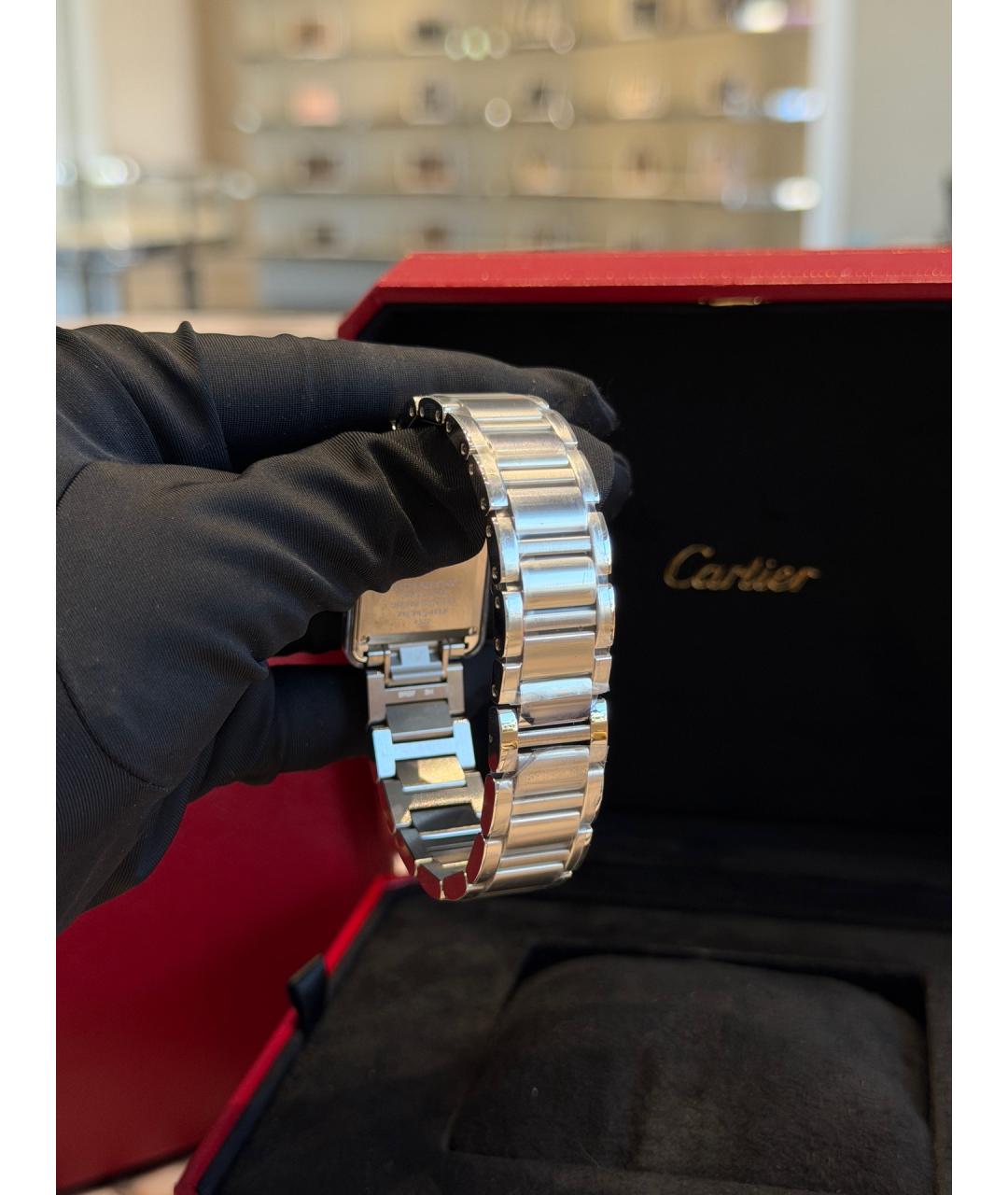 CARTIER Серебряные металлические часы, фото 5