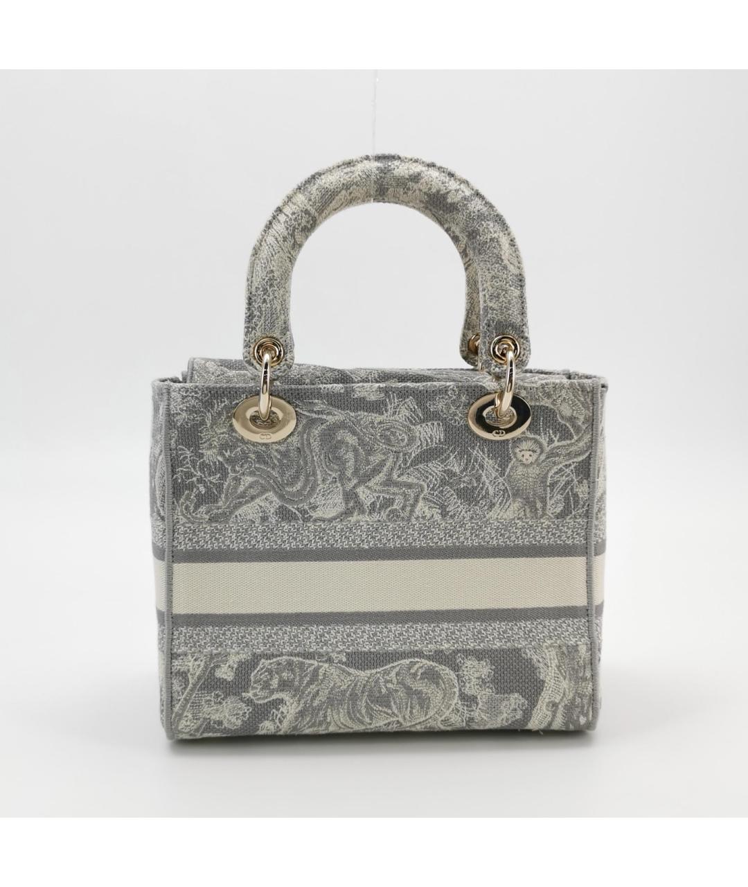 CHRISTIAN DIOR Серая деним сумка тоут, фото 4