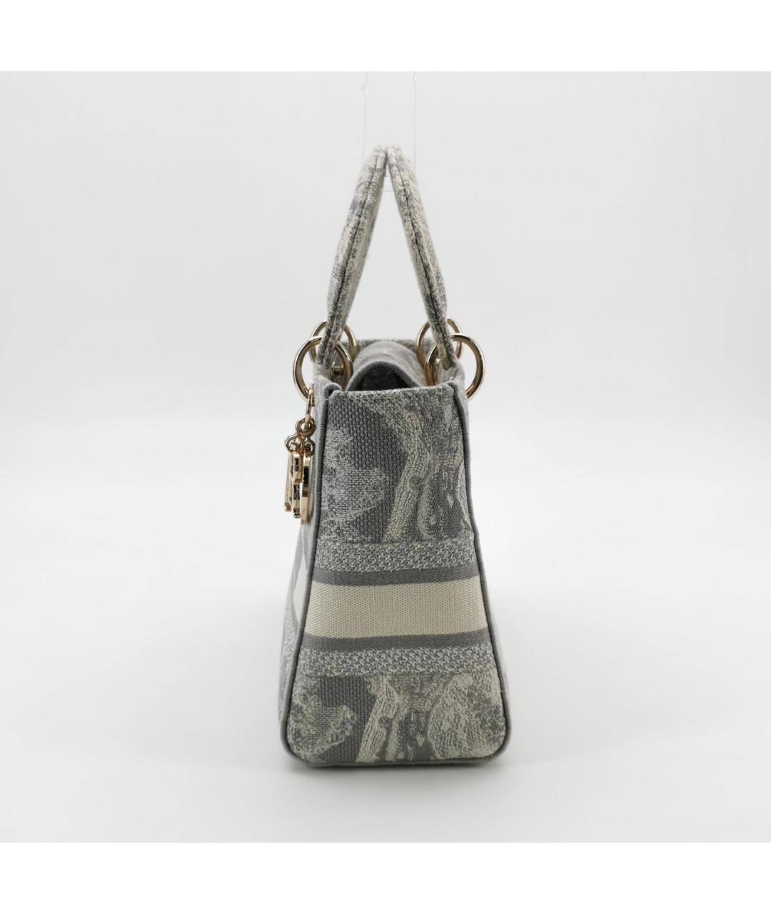 CHRISTIAN DIOR Серая деним сумка тоут, фото 2