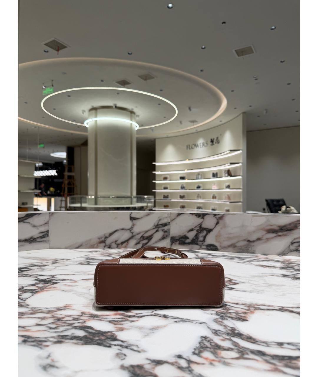 LORO PIANA Коричневая деним сумка через плечо, фото 4