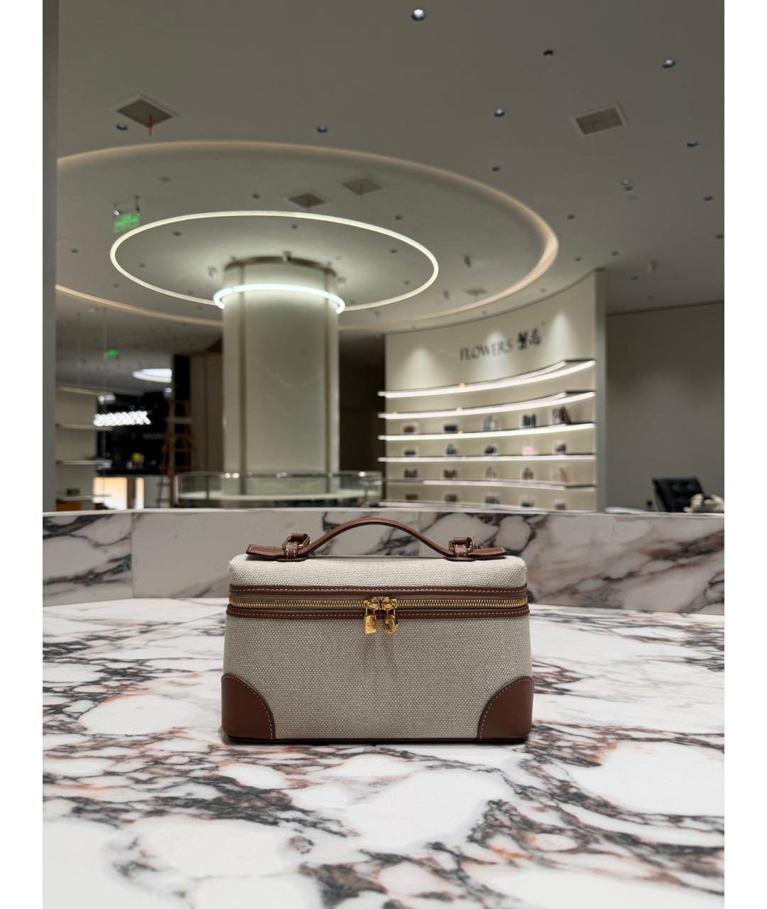 LORO PIANA Коричневая деним сумка через плечо, фото 2