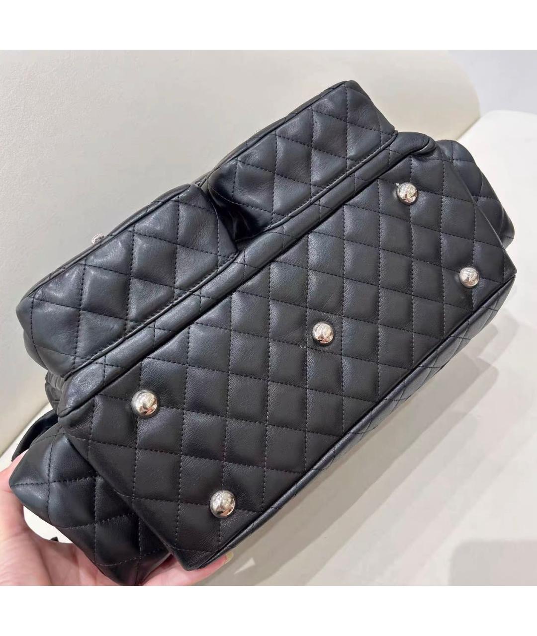 CHANEL Черная кожаная сумка тоут, фото 3