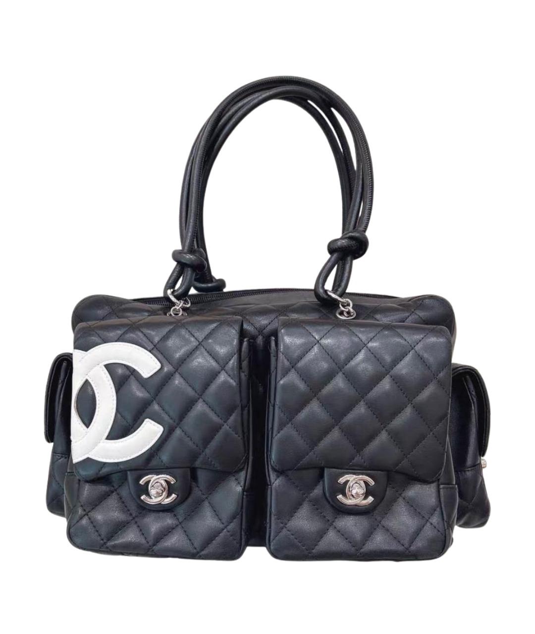 CHANEL Черная кожаная сумка тоут, фото 1