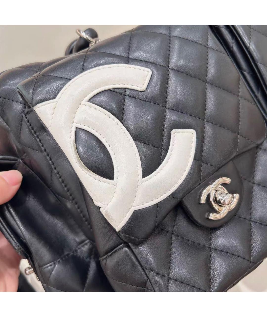 CHANEL Черная кожаная сумка тоут, фото 6